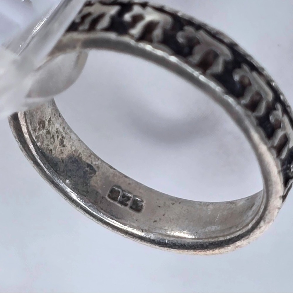 Vintage 925 Sterling Silver Elephant Parade Eternity Band Ring Size 6.25 3.2g - Picture 5 of 9